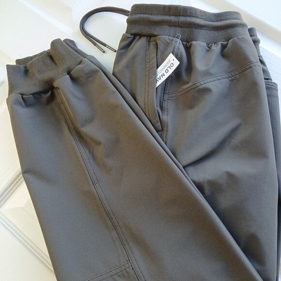 Old Navy StretchTech Go-H2O Water Repellant Joggers Mens M Coffee Grounds brown - Picture 1 of 13